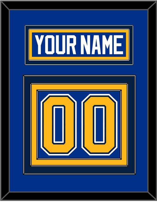 St. Louis Nameplate & Number (Back) - Home Blue (2014-2017) - Premier Tier 2