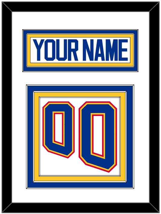 St. Louis Nameplate & Number (Back) - Home White (1995-1998) - Premier Tier 1