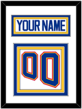 St. Louis Nameplate & Number (Back) - Home White (1995-1998) - Triple Mat 1