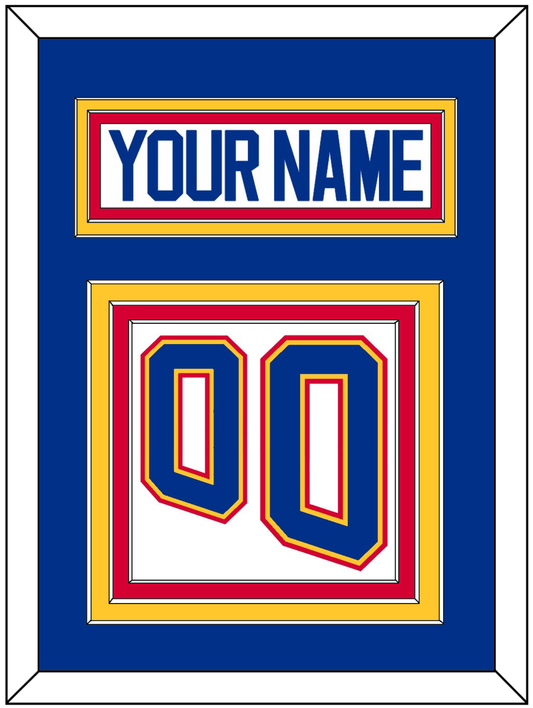 St. Louis Nameplate & Number (Back) - Home White (1995-1998) - Premier Tier 2
