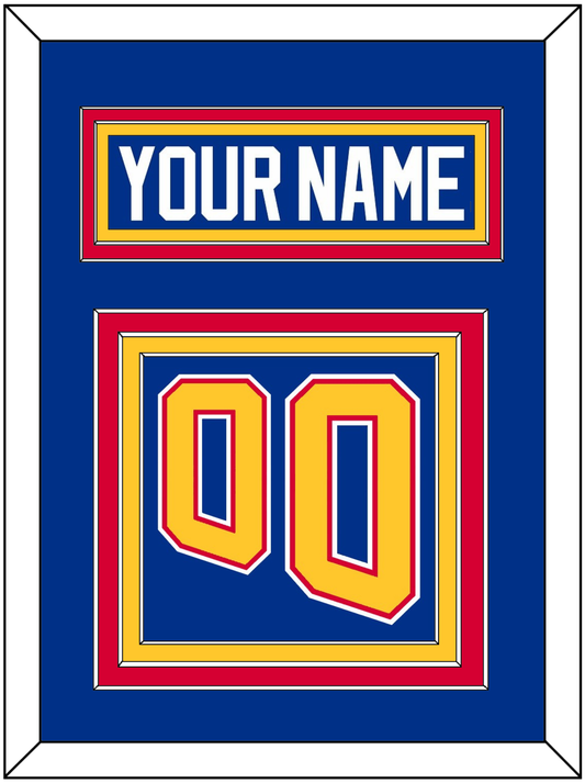 St. Louis Nameplate & Number (Back) - Road Blue (1995-1998) - Premier Tier 2