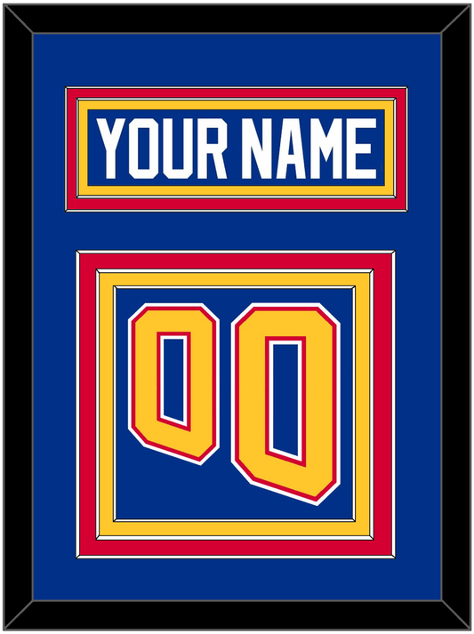 St. Louis Nameplate & Number (Back) - Road Blue (1995-1998) - Premier Tier 2