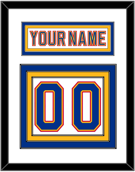 St. Louis Nameplate & Number (Back) - Home White (1992-1995) - Premier Tier 1