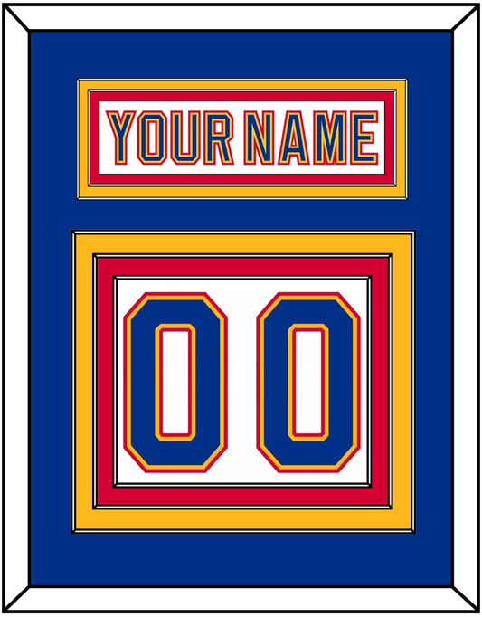 St. Louis Nameplate & Number (Back) - Home White (1992-1995) - Premier Tier 2