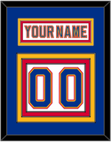 St. Louis Nameplate & Number (Back) - Home White (1992-1995) - Triple Mat 2