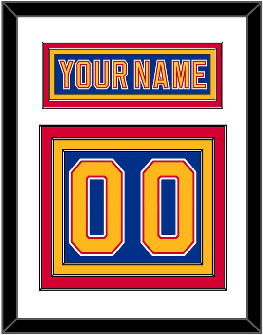 St. Louis Nameplate & Number (Back) - Road Blue (1992-1995) - Premier Tier 1