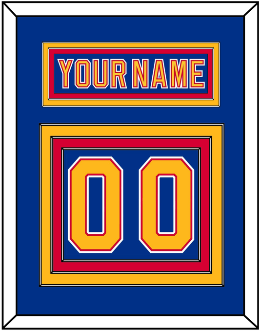 St. Louis Nameplate & Number (Back) - Road Blue (1992-1995) - Premier Tier 2