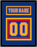 St. Louis Nameplate & Number (Back) - Road Blue (1992-1995) - Triple Mat 2