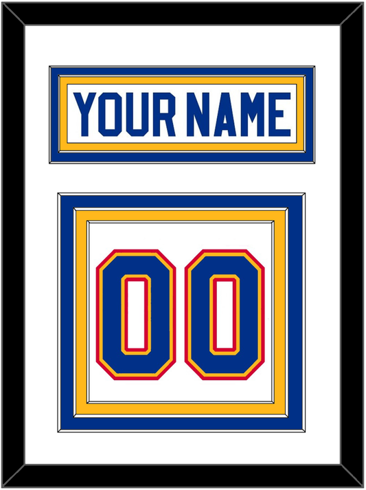 St. Louis Nameplate & Number (Back) - Home White (1985-1987) - Premier Tier 1