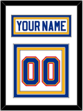 St. Louis Nameplate & Number (Back) - Home White (1985-1987) - Triple Mat 1