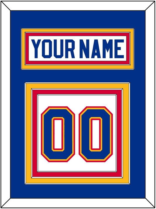 St. Louis Nameplate & Number (Back) - Home White (1985-1987) - Premier Tier 2