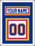 St. Louis Nameplate & Number (Back) - Home White (1985-1987) - Triple Mat 2