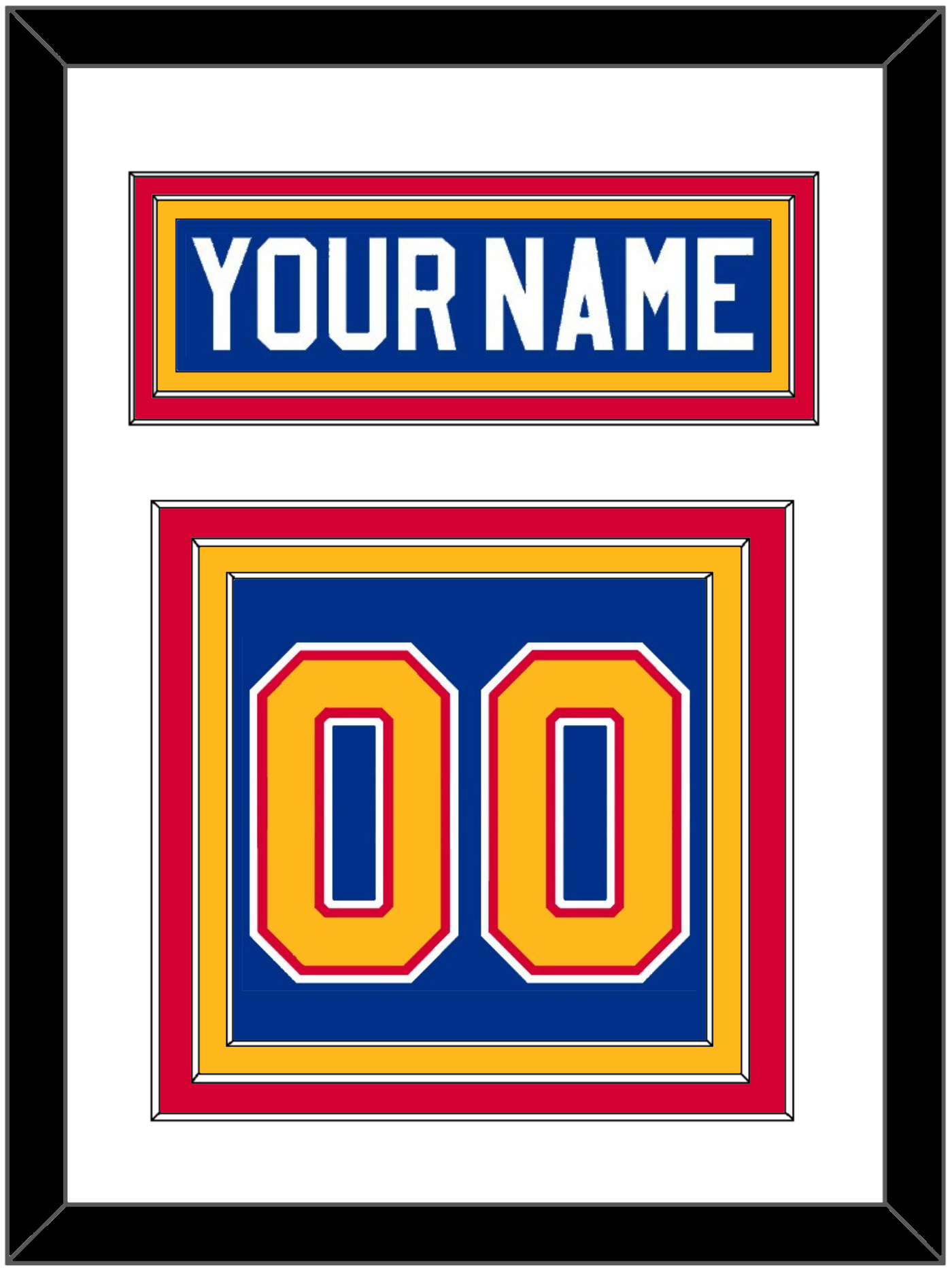 St. Louis Nameplate & Number (Back) - Road Blue (1985-1987) - Premier Tier 1