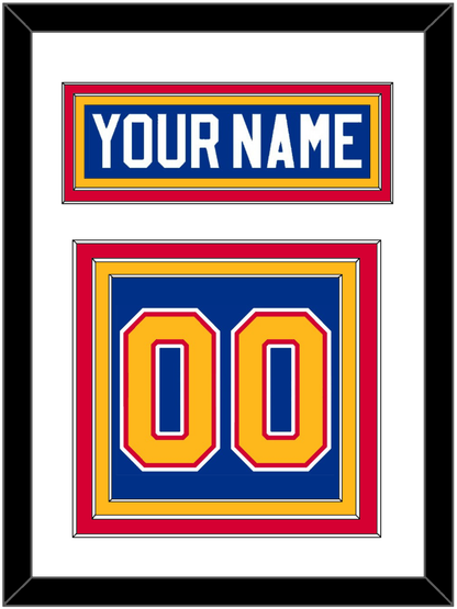 St. Louis Nameplate & Number (Back) - Road Blue (1985-1987) - Premier Tier 1