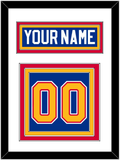 St. Louis Nameplate & Number (Back) - Road Blue (1985-1987) - Triple Mat 1