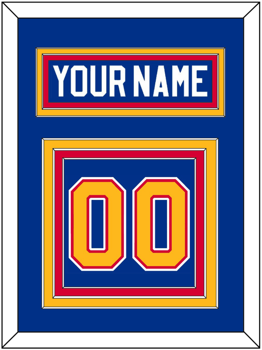 St. Louis Nameplate & Number (Back) - Road Blue (1985-1987) - Premier Tier 2