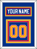St. Louis Nameplate & Number (Back) - Road Blue (1985-1987) - Triple Mat 2