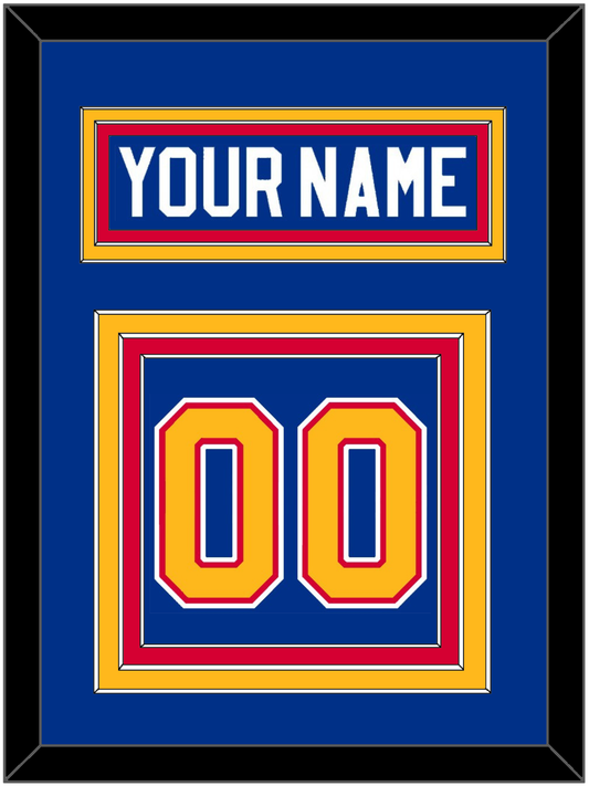St. Louis Nameplate & Number (Back) - Road Blue (1985-1987) - Premier Tier 2