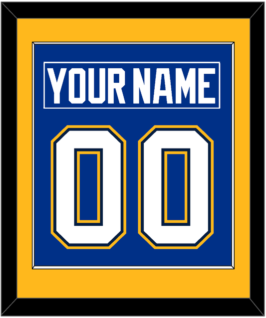 St. Louis Nameplate & Number (Back) Combined - Alternate Blue - Essential Tier 2