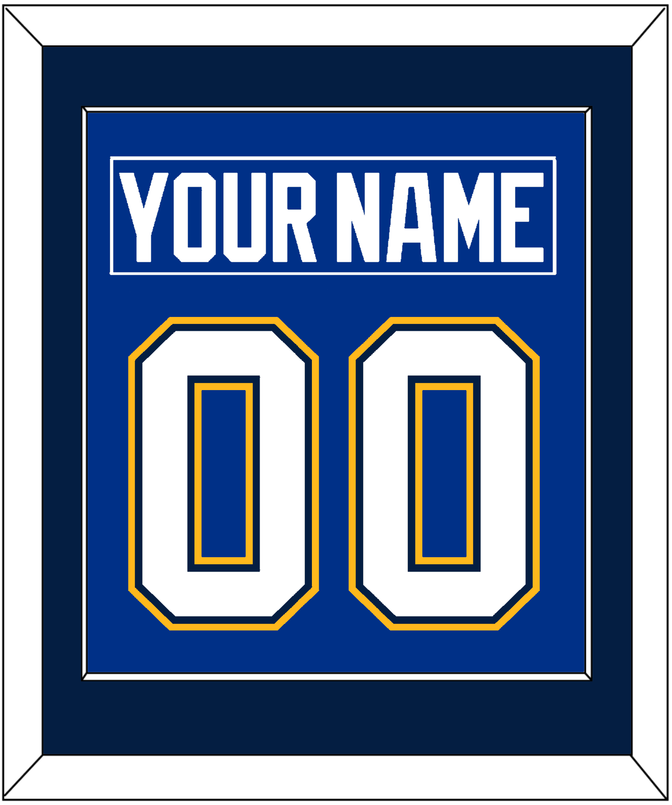 St. Louis Nameplate & Number (Back) Combined - Alternate Blue - Essential Tier 3