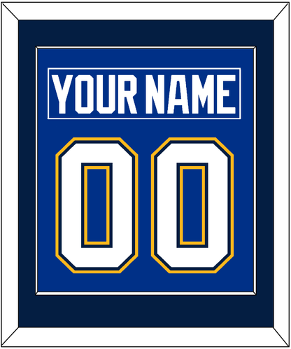 St. Louis Nameplate & Number (Back) Combined - Alternate Blue - Essential Tier 3