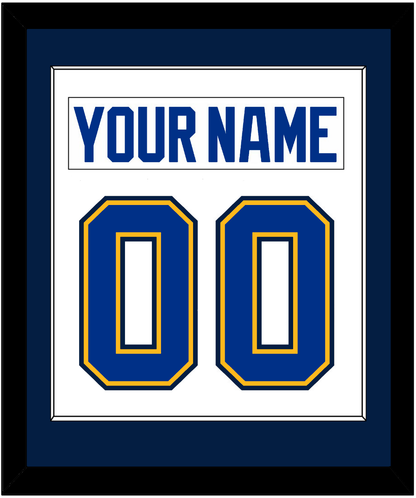 St. Louis Nameplate & Number (Back) Combined - Road White (2014-2017) - Essential Tier 2