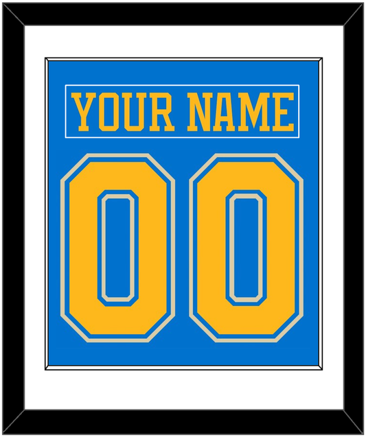 St. Louis Nameplate & Number (Back) Combined - Alternate Blue (2018-2025) - Essential Tier 1