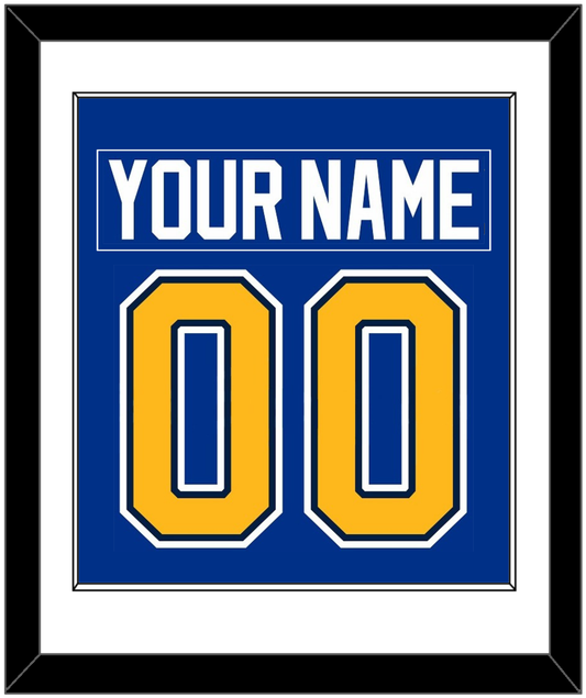 St. Louis Nameplate & Number (Back) Combined - Home Blue (2014-2017) - Essential Tier 1