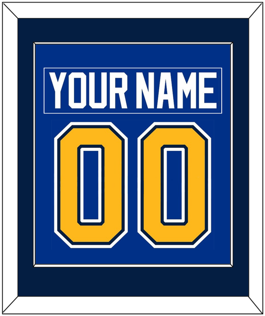 St. Louis Nameplate & Number (Back) Combined - Home Blue (2014-2017) - Essential Tier 3