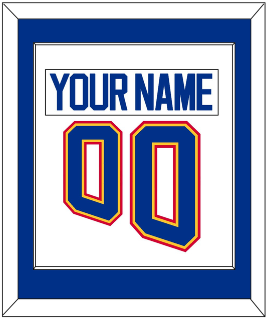 St. Louis Nameplate & Number (Back) Combined - Home White (1995-1998) - Essential Tier 1