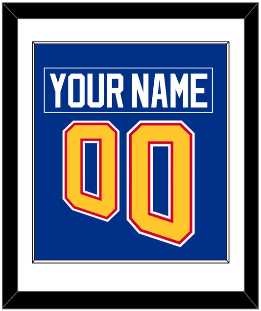 St. Louis Nameplate & Number (Back) Combined - Road Blue (1995-1998) - Essential Tier 1