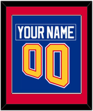 St. Louis Nameplate & Number (Back) Combined - Road Blue (1995-1998) - Single Mat 2