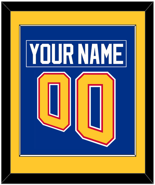 St. Louis Nameplate & Number (Back) Combined - Road Blue (1995-1998) - Essential Tier 3