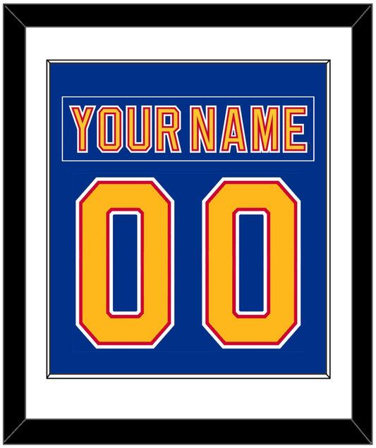 St. Louis Nameplate & Number (Back) Combined - Road Blue (1992-1995) - Essential Tier 1