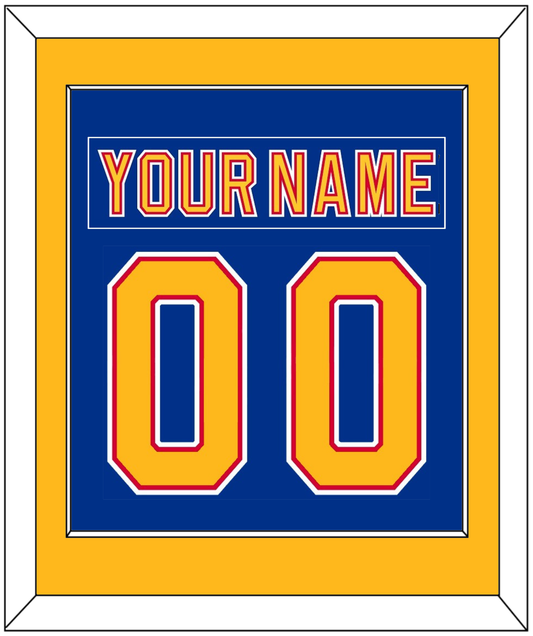 St. Louis Nameplate & Number (Back) Combined - Road Blue (1992-1995) - Essential Tier 2