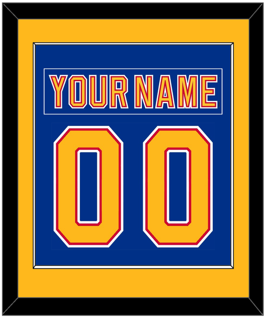 St. Louis Nameplate & Number (Back) Combined - Road Blue (1992-1995) - Essential Tier 2