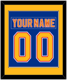 St. Louis Nameplate & Number (Back) Combined - Road Blue (1992-1995) - Single Mat 2