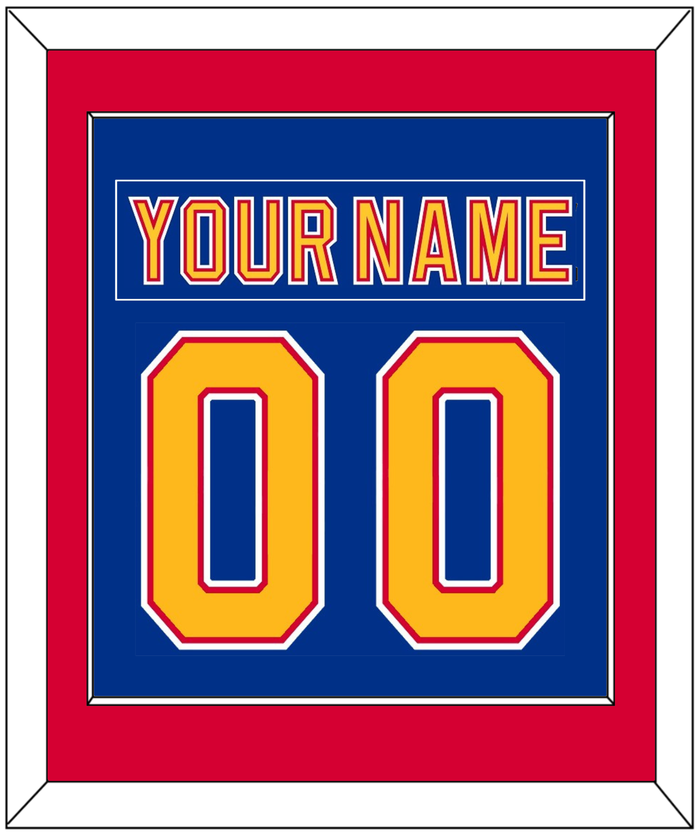 St. Louis Nameplate & Number (Back) Combined - Road Blue (1992-1995) - Essential Tier 3