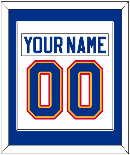 St. Louis Nameplate & Number (Back) Combined - Home White (1985-1987) - Essential Tier 1