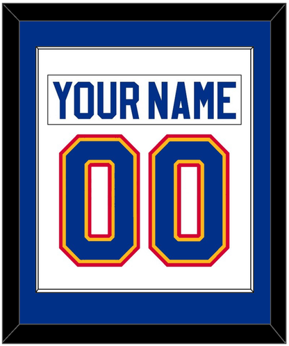 St. Louis Nameplate & Number (Back) Combined - Home White (1985-1987) - Essential Tier 1
