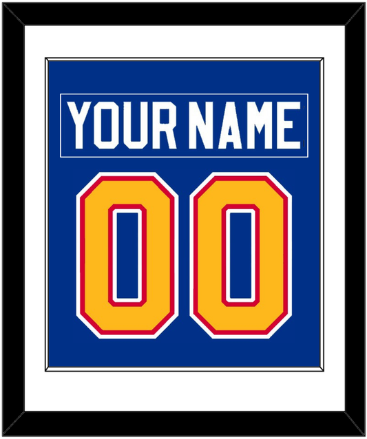 St. Louis Nameplate & Number (Back) Combined - Road Blue (1985-1987) - Essential Tier 1