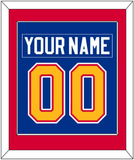 St. Louis Nameplate & Number (Back) Combined - Road Blue (1985-1987) - Single Mat 3