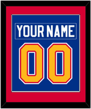St. Louis Nameplate & Number (Back) Combined - Road Blue (1985-1987) - Single Mat 3