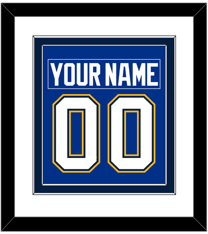 St. Louis Nameplate & Number (Back) Combined - Alternate Blue - Signature Tier 2