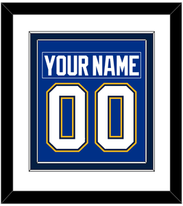 St. Louis Nameplate & Number (Back) Combined - Home Blue - Double Mat 2