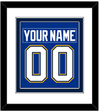 St. Louis Nameplate & Number (Back) Combined - Home Blue - Double Mat 2