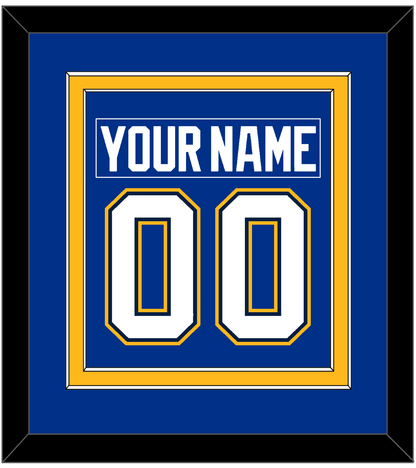 St. Louis Nameplate & Number (Back) Combined - Home Blue (2017-2025) - Signature Tier 3