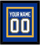 St. Louis Nameplate & Number (Back) Combined - Home Blue - Double Mat 3