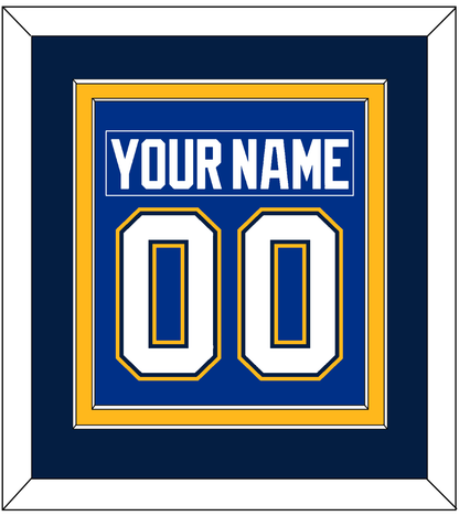 St. Louis Nameplate & Number (Back) Combined - Alternate Blue - Signature Tier 4