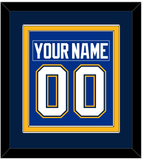 St. Louis Nameplate & Number (Back) Combined - Home Blue - Double Mat 4